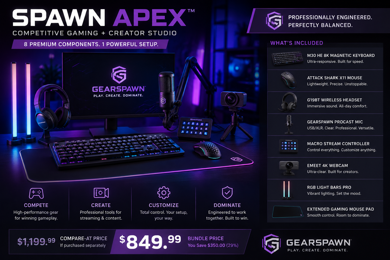 GearSpawn Apex™ Gaming Build