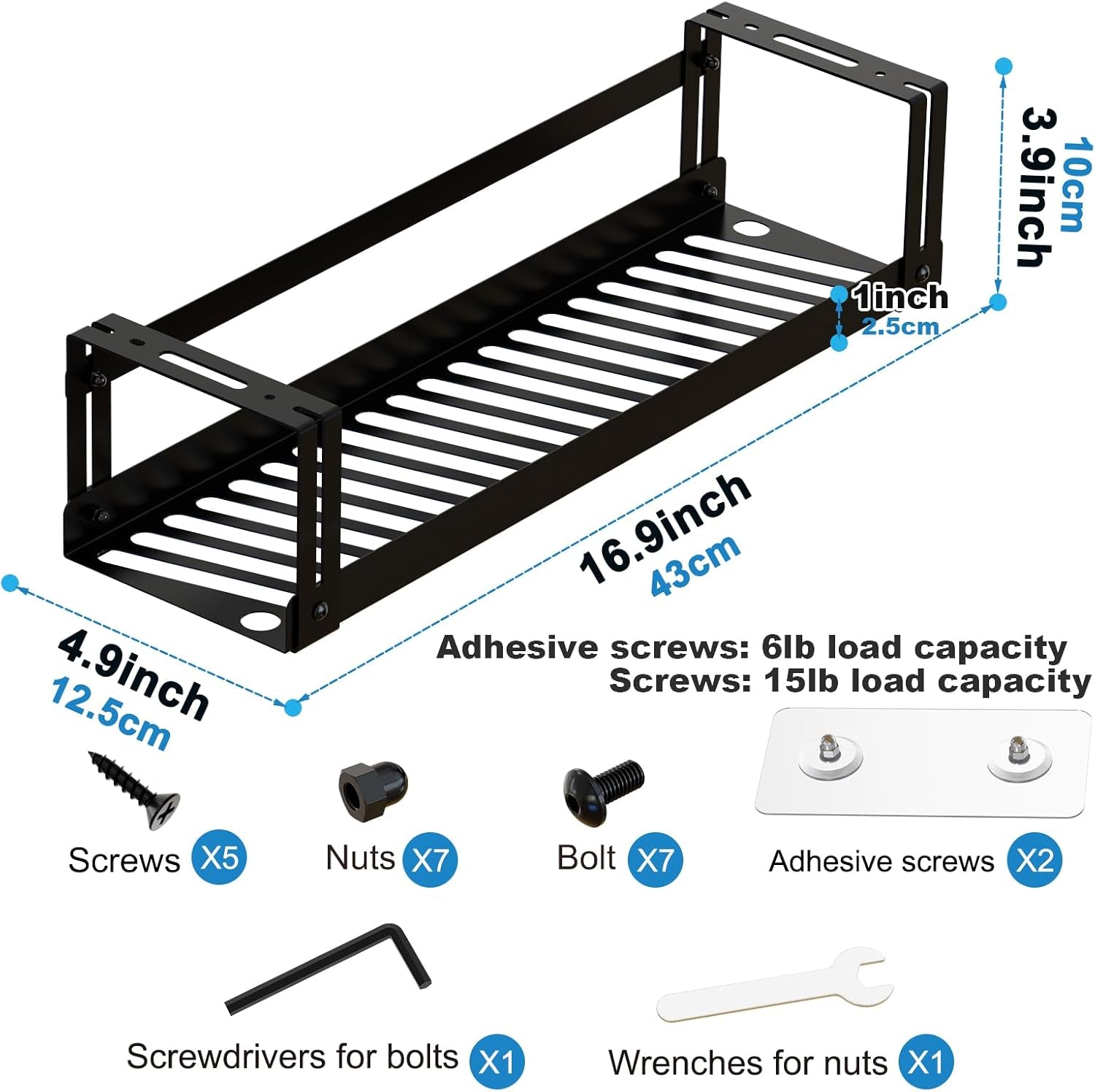 under Desk Cable Management Tray, 17 in Metal Cable Tray Basket